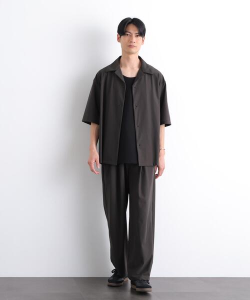 NANO universe(ナノユニバース)の「AIR TOOL ツータックストレート(その他パンツ・メンズ・ブラック/カーキ・S/M/L)」の18枚目の写真