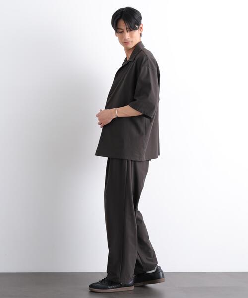 NANO universe(ナノユニバース)の「AIR TOOL ツータックストレート(その他パンツ・メンズ・ブラック/カーキ・S/M/L)」の22枚目の写真