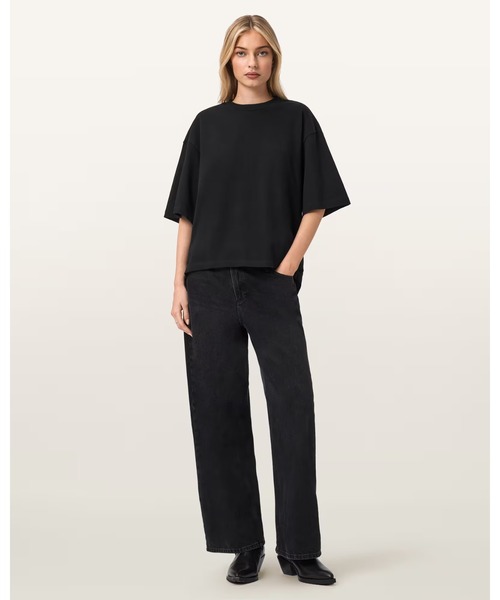 ALLSAINTS(オールセインツ)の「ESME AMELIE OVERSIZED T-SHIRT | ESME AMELIE オーバーサイズ Tシャツ(Tシャツ/カットソー・レディース・ブラック・XS/M/L/S)」の6枚目の写真
