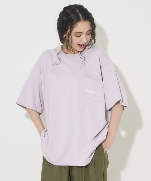 FREAK'S STORE（フリークスストア）の「tombonia/トムボニア バックプリント クルーネックTシャツ/Boy Meets Girl（Tシャツ/カットソー・メンズ・ラベンダー/ライトグレー/ホワイト/チャコールグレー・LARGE/MEDIUM/SMALL）」の4枚目の写真