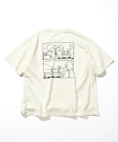 tombonia/トムボニア バックプリント クルーネックTシャツ/Boy Meets