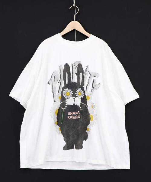 スカラーパリティ　362102：春を告げるお花ラビルTシャツ 362102：春を告げるお花ラビルTシャツ（Tシャツ/カットソー）｜ScoLar