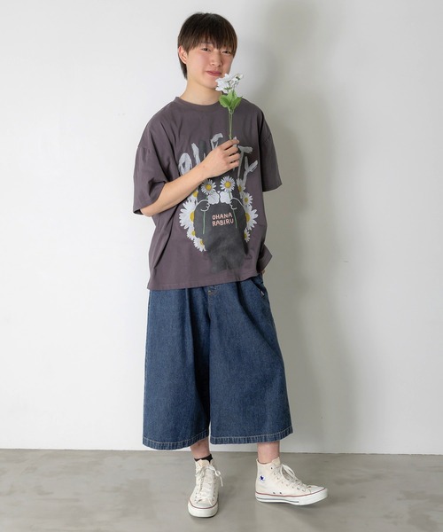 362102：春を告げるお花ラビルTシャツ（Tシャツ/カットソー）｜ScoLar