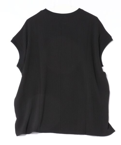 NAVY（ネイビー）の「【SARARI /サラリ】DRY UVカット ロゴプリント フレンチスリーブ プルオーバー（Tシャツ/カットソー・レディース・ブラック/オフホワイト/ベージュ・M/L）」の19枚目の写真