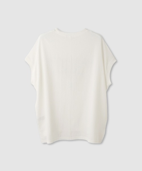 NAVY（ネイビー）の「【SARARI /サラリ】DRY UVカット ロゴプリント フレンチスリーブ プルオーバー（Tシャツ/カットソー・レディース・ブラック/オフホワイト/ベージュ・M/L）」の14枚目の写真