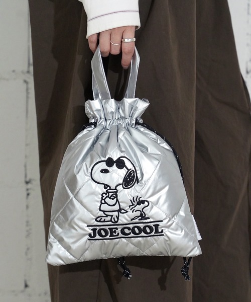 Vintage PEANUTS(ビンテージピーナッツ)の「"11"≪Vintage PEANUTS≫パフィー キルティング 2WAY 巾着 ショルダーバッグ(ショルダーバッグ・レディース・マルーン/シルバー/ブラック・ONE SIZE)」の3枚目の写真