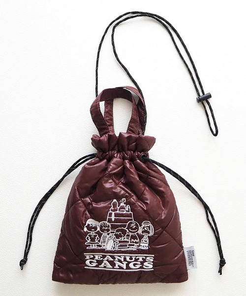 Vintage PEANUTS(ビンテージピーナッツ)の「"11"≪Vintage PEANUTS≫パフィー キルティング 2WAY 巾着 ショルダーバッグ(ショルダーバッグ・レディース・マルーン/シルバー/ブラック・ONE SIZE)」の9枚目の写真