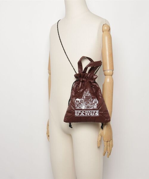 Vintage PEANUTS(ビンテージピーナッツ)の「"11"≪Vintage PEANUTS≫パフィー キルティング 2WAY 巾着 ショルダーバッグ(ショルダーバッグ・レディース・マルーン/シルバー/ブラック・ONE SIZE)」の12枚目の写真