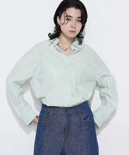 COMME CA Wardrobe（コムサワードローブ）の「ソフトコットンローン シャツ（シャツ/ブラウス・レディース・イエロー/ミント/ピンク・FREE）」の15枚目の写真