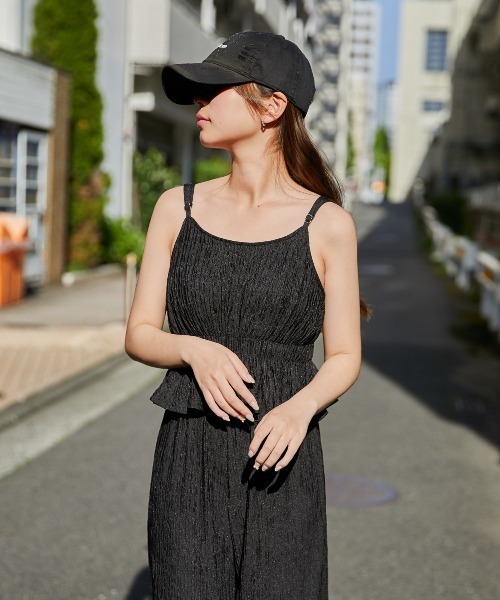GORGE(ゴージ)の「《シャーリング×セットアップ》パンツセットアップ/フェミニン/春夏/全3色(セットアップ・レディース・グリーン/モカ/ブラック・F)」の10枚目の写真