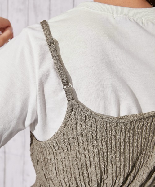 GORGE(ゴージ)の「《シャーリング×セットアップ》パンツセットアップ/フェミニン/春夏/全3色(セットアップ・レディース・グリーン/モカ/ブラック・F)」の13枚目の写真