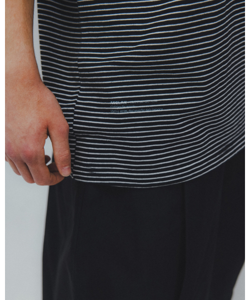 ANGLAN(アングラン)の「Essential Layer Half Tee - Striped(Tシャツ/カットソー・メンズ・その他・1/2)」の8枚目の写真