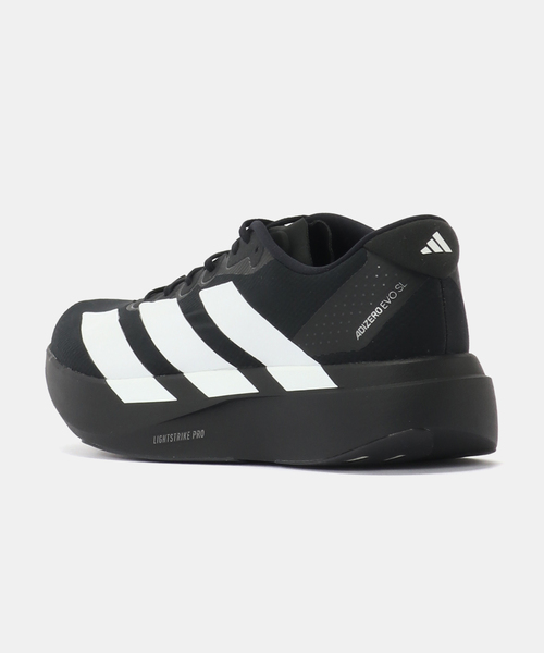 adidas（アディダス）の「adidas ADIZERO EVO SL WOVEN M JR4728（スニーカー・メンズ・ブラック・25.5cm/26cm/26.5cm/27cm/27.5cm/28cm/28.5cm）」の3枚目の写真