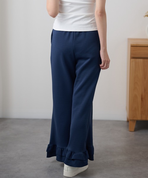 DAYRA(デイラ)の「ダブル フリル ワイド フレア パンツ(その他パンツ・レディース・ネイビー/ブラック・155/160/165)」の10枚目の写真
