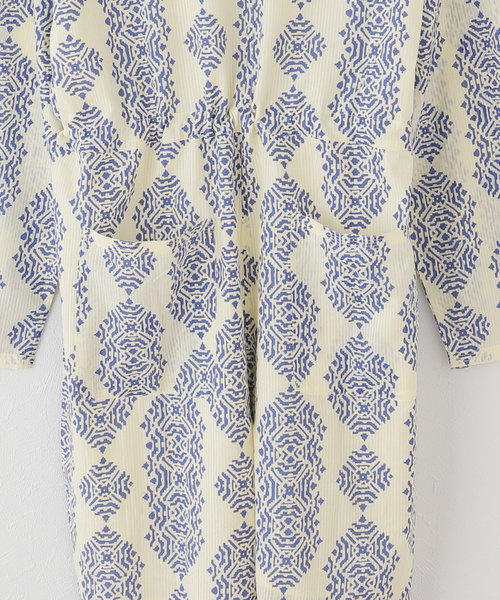 SARA MALLIKA/サラマリカ】 Cotton Geometric Print All In One