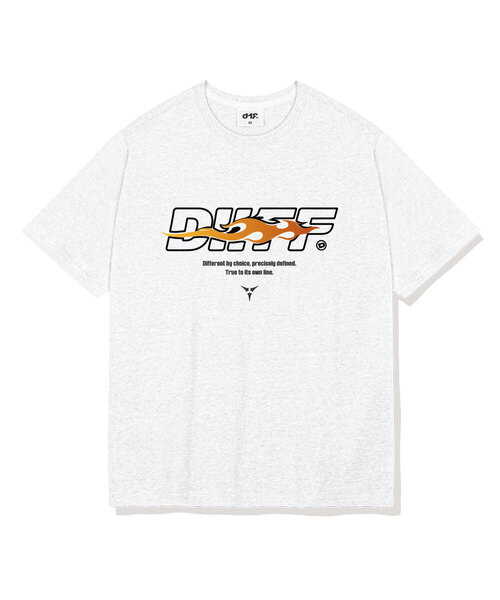 DIIFF（ディフ）の「オウンブレイズ オーバーサイズ 半袖Tシャツ 4カラー [DISE_1005]（Tシャツ/カットソー・メンズ・ブラック/アイボリー/ホワイト/ネイビー・LARGE/X-LARGE/SMALL/MEDIUM）」の2枚目の写真