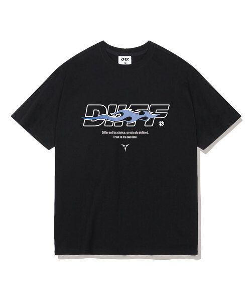 DIIFF（ディフ）の「オウンブレイズ オーバーサイズ 半袖Tシャツ 4カラー [DISE_1005]（Tシャツ/カットソー・メンズ・ブラック/アイボリー/ホワイト/ネイビー・LARGE/X-LARGE/SMALL/MEDIUM）」の3枚目の写真