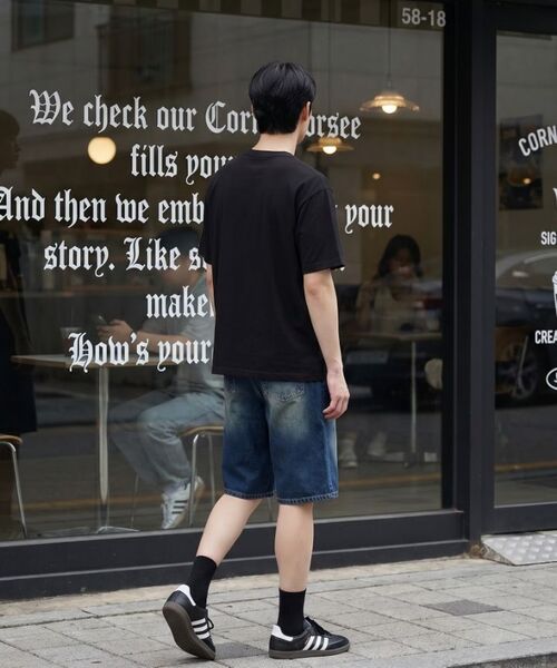 DIIFF（ディフ）の「オウンブレイズ オーバーサイズ 半袖Tシャツ 4カラー [DISE_1005]（Tシャツ/カットソー・メンズ・ブラック/アイボリー/ホワイト/ネイビー・LARGE/X-LARGE/SMALL/MEDIUM）」の5枚目の写真