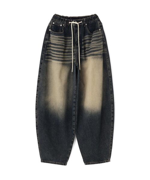 SIS(エスアイエス)の「SIS/エスアイエス/Washed Wide Denim Pants(デニムパンツ・レディース・ブラック/ブルー・F)」の2枚目の写真