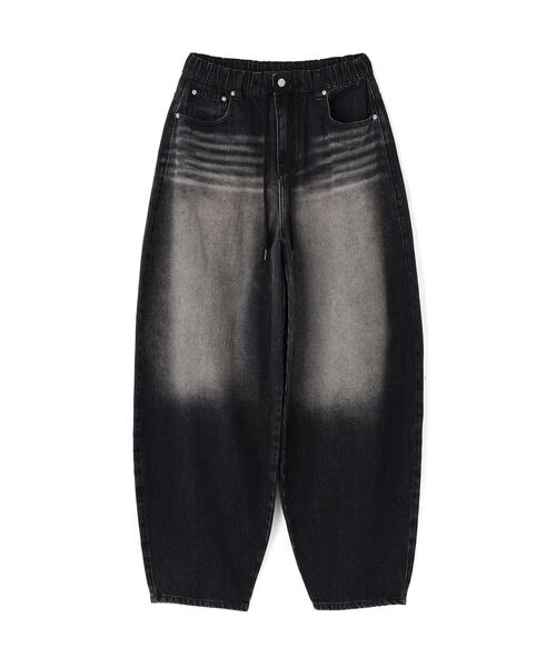 SIS(エスアイエス)の「SIS/エスアイエス/Washed Wide Denim Pants(デニムパンツ・レディース・ブラック/ブルー・F)」の1枚目の写真