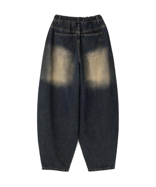 SIS(エスアイエス)の「SIS/エスアイエス/Washed Wide Denim Pants(デニムパンツ・レディース・ブラック/ブルー・F)」の4枚目の写真