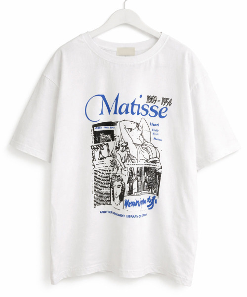 VIVID LADY(ビビッドレディー)の「アートグラフィック 半袖Tシャツ(Tシャツ/カットソー・レディース・チャコールグレー/ホワイト/ブラック・FREE)」の8枚目の写真