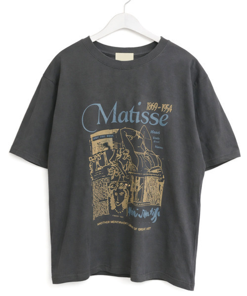 VIVID LADY(ビビッドレディー)の「アートグラフィック 半袖Tシャツ(Tシャツ/カットソー・レディース・チャコールグレー/ホワイト/ブラック・FREE)」の9枚目の写真