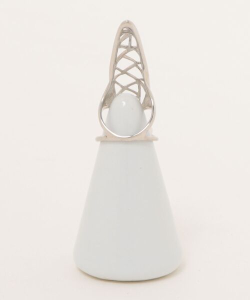O1Jewerly(オーワンジュエリー)の「【O1jewelry オーワンジュエリー】 レディースリング シルバー925 淡水パール ファランジリング ネイルリング(リング・レディース・シルバー・M/L)」の10枚目の写真