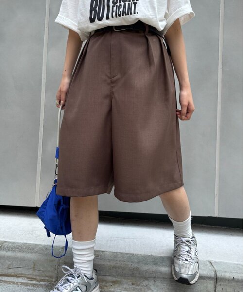 CIAOPANIC TYPY(チャオパニックティピー)の「【UNISEX】タックワイドハーフパンツ(その他パンツ・メンズ・ブラウン/ブラック/グレー・MEDIUM/LARGE)」の3枚目の写真
