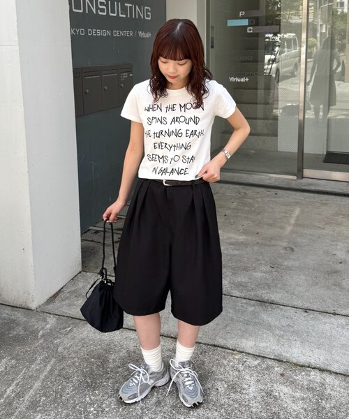 CIAOPANIC TYPY(チャオパニックティピー)の「【UNISEX】タックワイドハーフパンツ(その他パンツ・メンズ・ブラウン/ブラック/グレー・MEDIUM/LARGE)」の4枚目の写真