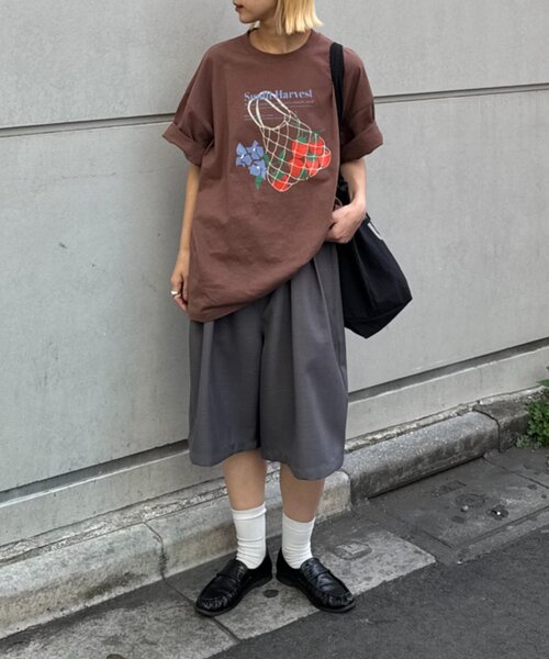 CIAOPANIC TYPY(チャオパニックティピー)の「【UNISEX】タックワイドハーフパンツ(その他パンツ・メンズ・ブラウン/ブラック/グレー・MEDIUM/LARGE)」の7枚目の写真