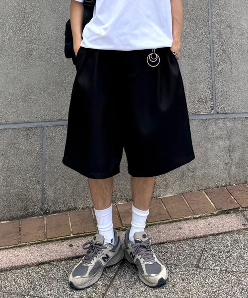 CIAOPANIC TYPY(チャオパニックティピー)の「【UNISEX】タックワイドハーフパンツ(その他パンツ・メンズ・ブラウン/ブラック/グレー・MEDIUM/LARGE)」の13枚目の写真