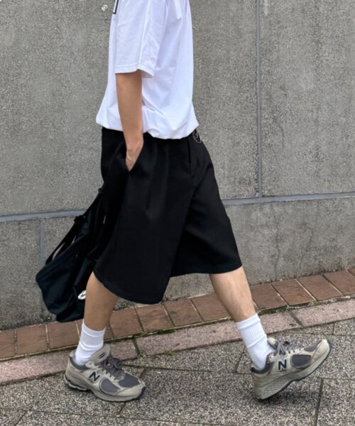 CIAOPANIC TYPY(チャオパニックティピー)の「【UNISEX】タックワイドハーフパンツ(その他パンツ・メンズ・ブラウン/ブラック/グレー・MEDIUM/LARGE)」の14枚目の写真