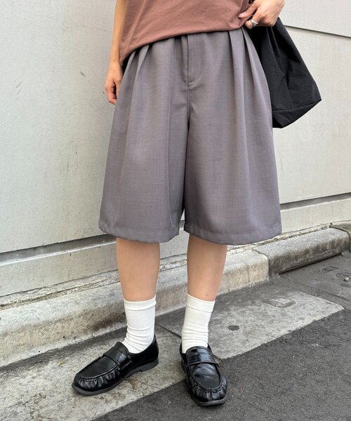 CIAOPANIC TYPY(チャオパニックティピー)の「【UNISEX】タックワイドハーフパンツ(その他パンツ・メンズ・ブラウン/ブラック/グレー・MEDIUM/LARGE)」の18枚目の写真
