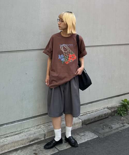 CIAOPANIC TYPY(チャオパニックティピー)の「【UNISEX】タックワイドハーフパンツ(その他パンツ・メンズ・ブラウン/ブラック/グレー・MEDIUM/LARGE)」の21枚目の写真
