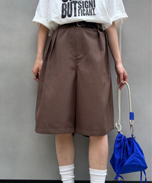 CIAOPANIC TYPY(チャオパニックティピー)の「【UNISEX】タックワイドスラックスハーフパンツ(その他パンツ・メンズ・ブラウン/ブラック/グレー・MEDIUM/LARGE)」の20枚目の写真