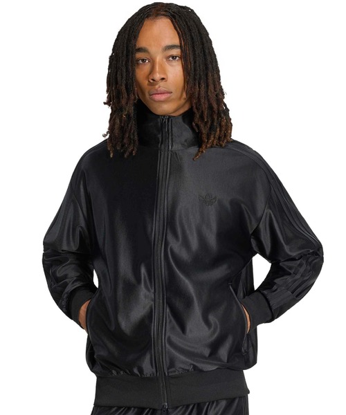 adidas(アディダス)の「adidas FIREBIRD METALLIC TRACK TOP / アディダス ファイヤーバード メタリック トラックトップ(ジャージ・メンズ・ブラック・L/M/S/3XL/XXL/XL)」の1枚目の写真