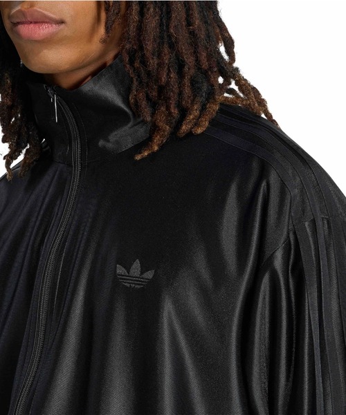 adidas(アディダス)の「adidas FIREBIRD METALLIC TRACK TOP / アディダス ファイヤーバード メタリック トラックトップ(ジャージ・メンズ・ブラック・L/M/S/3XL/XXL/XL)」の3枚目の写真