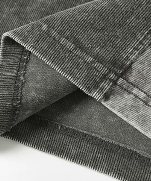 U:UME（ユーム）の「Corduroy Docking T（Tシャツ/カットソー・メンズ・グレー/ブラック・MEDIUM/X-LARGE/LARGE/XX-LARGE）」の6枚目の写真