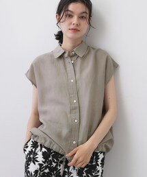 Dessin | リネンブレンド フレンチスリーブドロストシャツ(シャツ/ブラウス)
