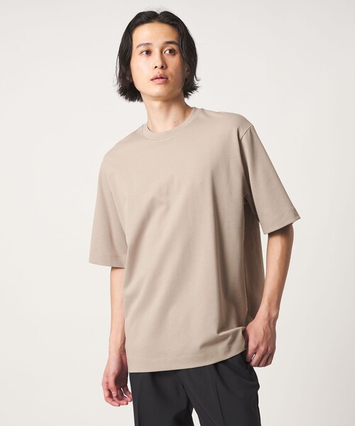 A DAY IN THE LIFE UNITED ARROWS(アデイインザライフユナイテッドアローズ)の「シルケット ジャガードポンチ リラックスカットソー<A DAY IN THE LIFE>(Tシャツ/カットソー・メンズ・ベージュ/ケリーグリーン/ホワイト・L/M)」の7枚目の写真