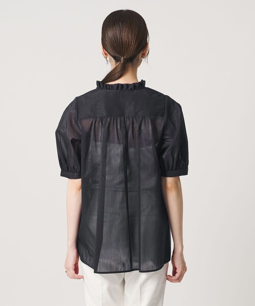 UNITED ARROWS(ユナイテッドアローズ)の「LINEAESSE Vネック パフブラウス ‐ウォッシャブル‐(シャツ/ブラウス・レディース・ネイビー/ライトピンク/その他7・FREE)」の15枚目の写真