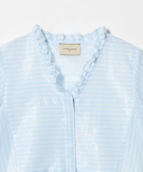 UNITED ARROWS(ユナイテッドアローズ)の「LINEAESSE Vネック パフブラウス ‐ウォッシャブル‐(シャツ/ブラウス・レディース・ネイビー/ライトピンク/その他7・FREE)」の18枚目の写真