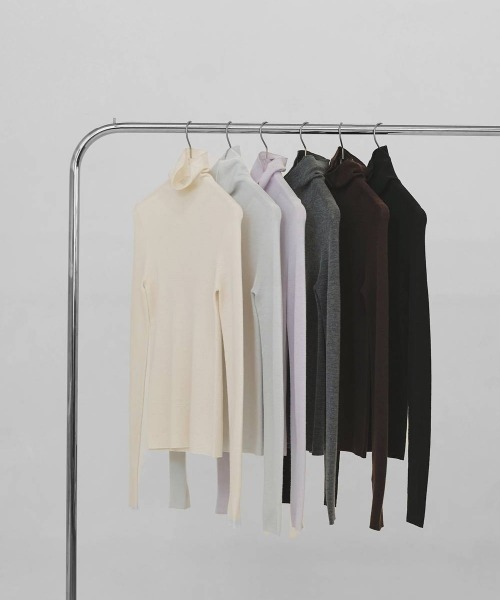 TODAYFUL（トゥデイフル）の「【TODAYFUL/トゥデイフル】Merinowool 100% Seamless Knit/メリノウール100%シームレスニット（ニット/セーター・レディース・ラベンダー/ブラック/ライトブルー/チョコ/キナリ/グレー・FREE）」の20枚目の写真