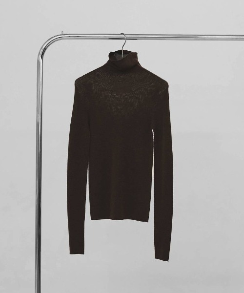 TODAYFUL（トゥデイフル）の「【TODAYFUL/トゥデイフル】Merinowool 100% Seamless Knit/メリノウール100%シームレスニット（ニット/セーター・レディース・ラベンダー/ブラック/ライトブルー/チョコ/キナリ/グレー・FREE）」の15枚目の写真
