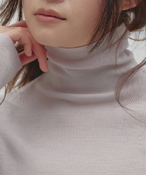 TODAYFUL（トゥデイフル）の「【TODAYFUL/トゥデイフル】Merinowool 100% Seamless Knit/メリノウール100%シームレスニット（ニット/セーター・レディース・ラベンダー/ブラック/ライトブルー/チョコ/キナリ/グレー・FREE）」の18枚目の写真