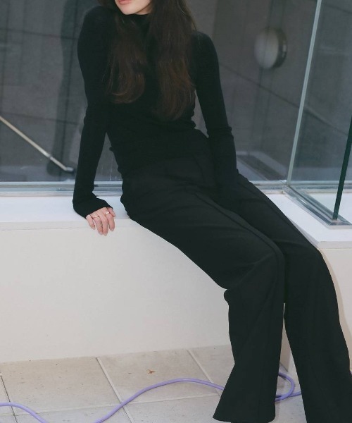 TODAYFUL（トゥデイフル）の「【TODAYFUL/トゥデイフル】Merinowool 100% Seamless Knit/メリノウール100%シームレスニット（ニット/セーター・レディース・ラベンダー/ブラック/ライトブルー/チョコ/キナリ/グレー・FREE）」の10枚目の写真