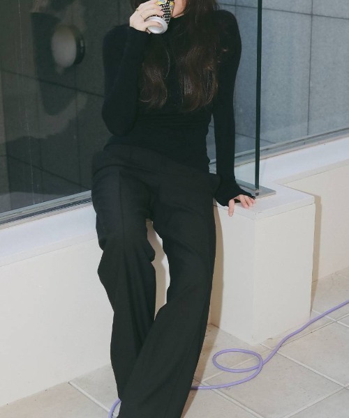 TODAYFUL（トゥデイフル）の「【TODAYFUL/トゥデイフル】Merinowool 100% Seamless Knit/メリノウール100%シームレスニット（ニット/セーター・レディース・ラベンダー/ブラック/ライトブルー/チョコ/キナリ/グレー・FREE）」の11枚目の写真