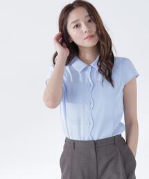 NATURAL BEAUTY BASIC | フロントスカラップブラウス(シャツ/ブラウス)