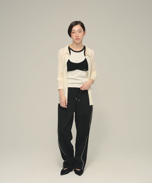 eL（エル）の「【eL】Tie Sheer Shirt/878269（シャツ/ブラウス・レディース・ブラック/ライトブルー・FREE）」の7枚目の写真